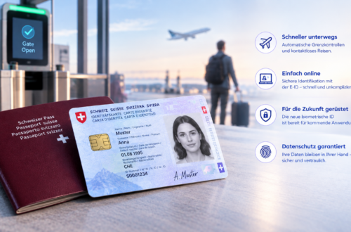 Biometrische ID Schweiz mit integriertem RFID Chip